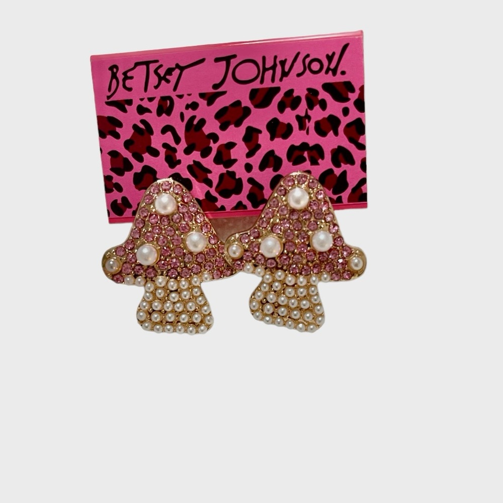 Betsey Johnson Mushroom Earrings